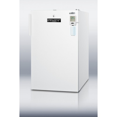 FF511LMED 20" wide counter height all-refrigerator for medical use, with internal fan, lock, temperature alarm, and hospital grade plug; Replaces FF510LMED