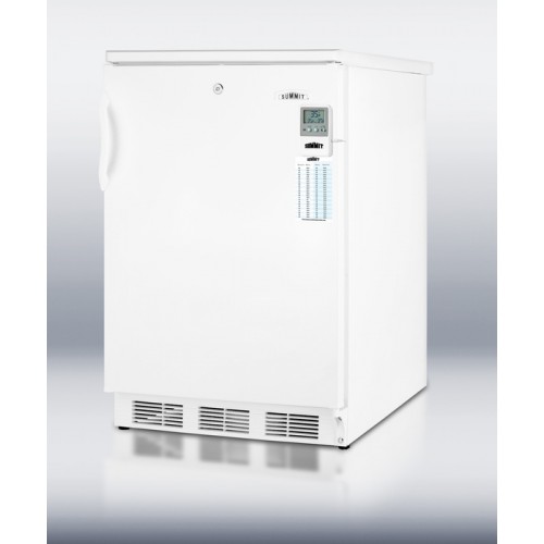FF7LBIMED Commercially approved built-in undercounter refrigerator with temperature alarm, hospital grade cord, internal fan, and lock