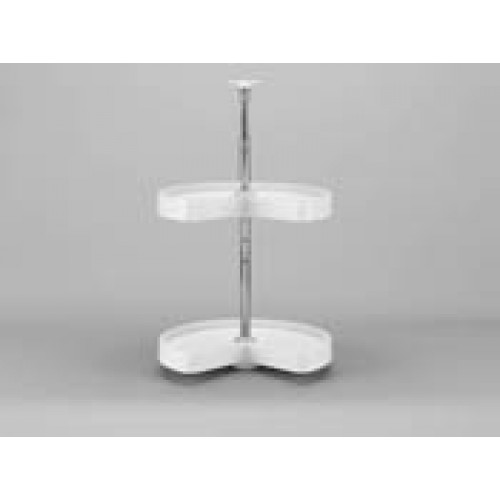 LD-2472-32-15-1 Almond Kidney Shape Polymer 2 Shelf (Base Corner Lazy Susans) - Fits Best in LS3612