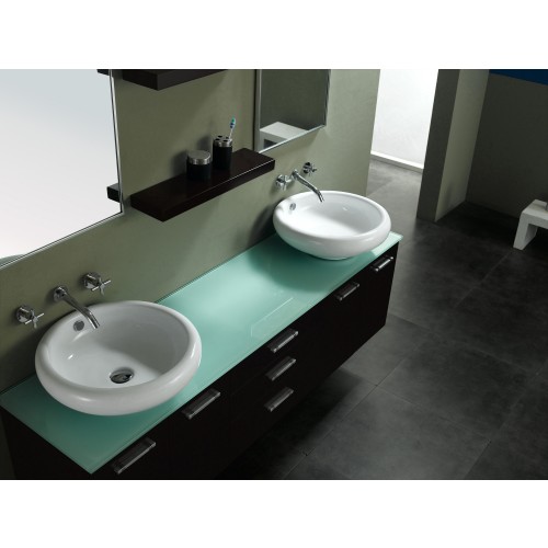 147-513-DA-5831 72" Double Sink Vanity, Espresso
