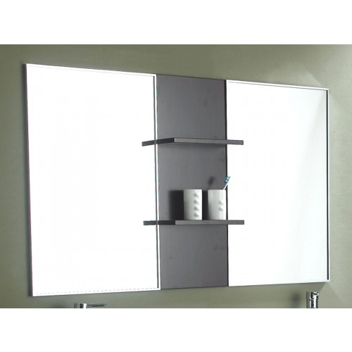 147-518-DA-5835 Mirror w/Shelves, Espresso