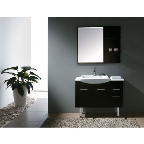 147-519-DB-5131 38.75" Single Sink Vanity w/Legs, Espresso