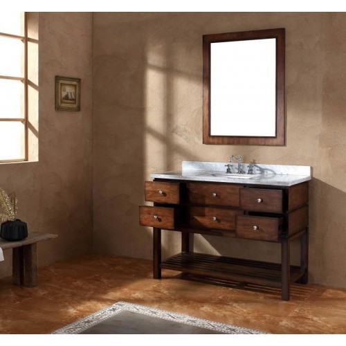 206-001-5127 48" Single Vanity, Walnut