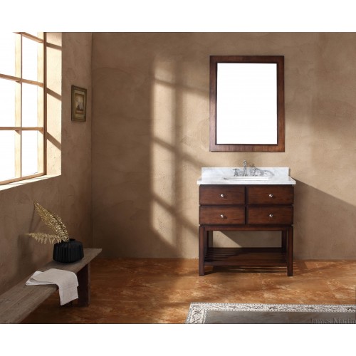 206-001-5131 36" Single Vanity, Walnut