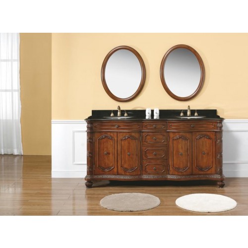 206-001-5507 72" Double Vanity, Cherry