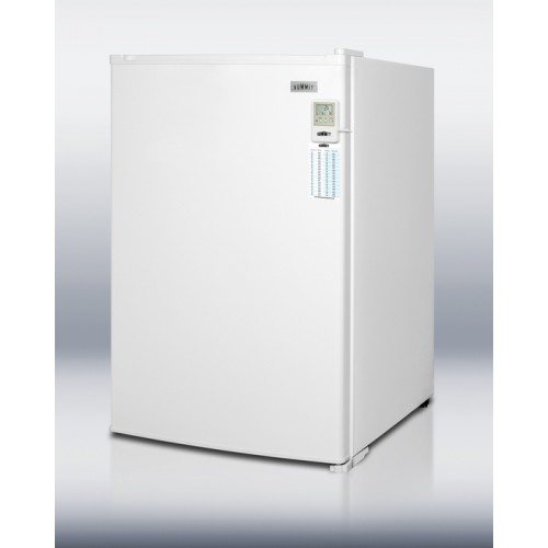 FS60MLMED Counter height all-freezer in slim 22" width, with alarm and external temperature display, side lock, and hospital grade cord