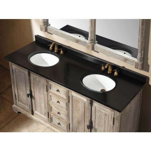 238-103-5711 71" Double Cabinet, Driftwood