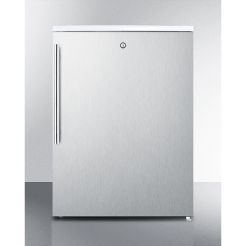 FSM50LESSSHVADA ADA compliant all-freezer with lock, stainless steel door and thin handle