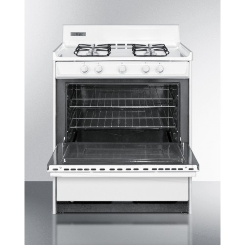 WNM2107FWhite gas range with sealed gas burners and electronic ignition in 30" width; replaces WTM2103F