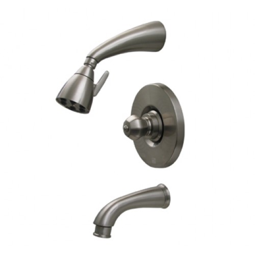 614.818SH-BN Blairhaus Jackson pressure balance valve with showerhead and cone-shaped lever handle