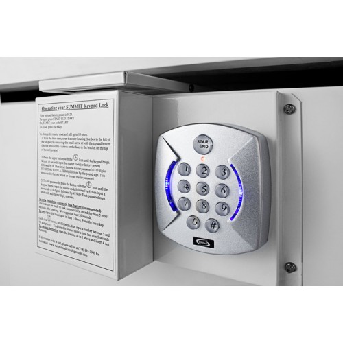 Keypad lock option installed on refrigerators and freezers