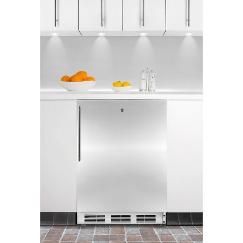 ALF620LBISSHV ADA compliant built-in medical all-freezer capable of -25 C operation with lock, stainless steel wrapped door and thin handle