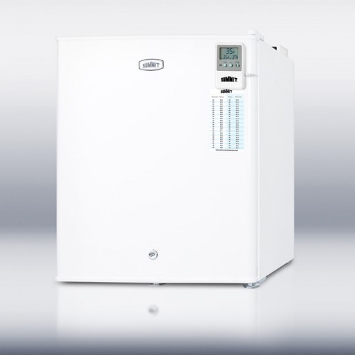 FFAR22LW7MEDDT Commercially listed compact auto defrost all-refrigerator with a digital thermostat, lock, internal fan, temperature alarm, and hospital grade cord