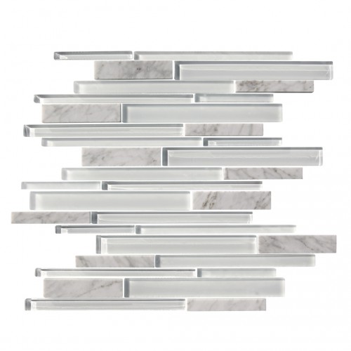 MABC3032 - Marbella [Glass Mosaics] Bianco Carrara