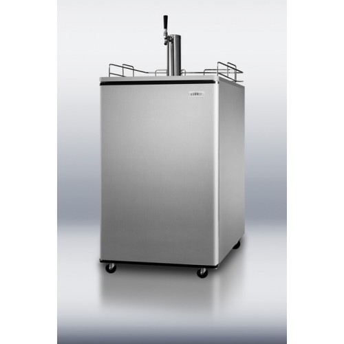 SBC500SSST Portable beer dispenser with platinum sides, stainless steel door and stainless steel top