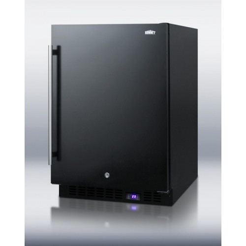 SCFF51OS Series Frost-free indoor/outdoor all-freezers for built-in or freestanding use, with digital thermostat, LED lighting, and lock