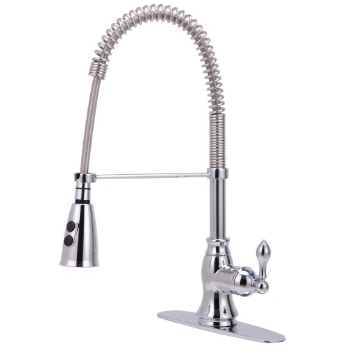 UF12200 (Chrome) "Signature Collection" Single-Handle Kitchen Faucet With Spring Spout