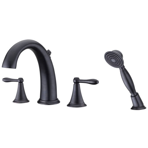 UF65245 (Oil Rubbed Bronze) "Transitional Collection" Two-Handle Roman Tub Faucet With Hand-Shower