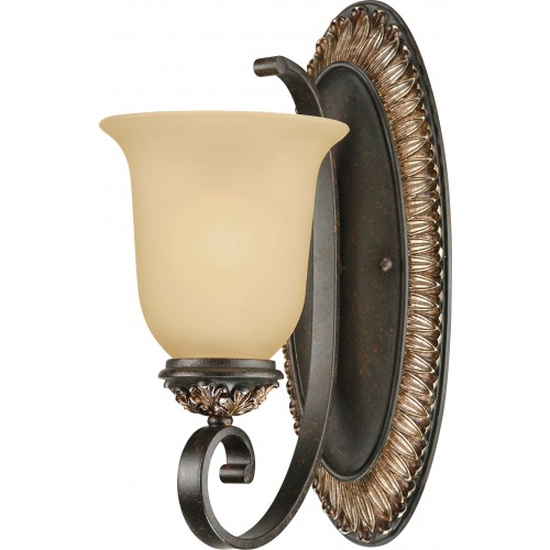 V2291-82 Bristol 1-light Vintage Bronze with Antique Gold Bathroom Sconce