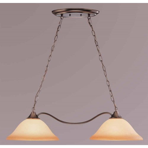 V2352-79 Troy 2-light Antique Bronze Chandelier