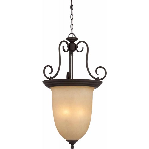 V2384-79 Troy 4-light Antique Bronze Bowl-Shaped Pendant