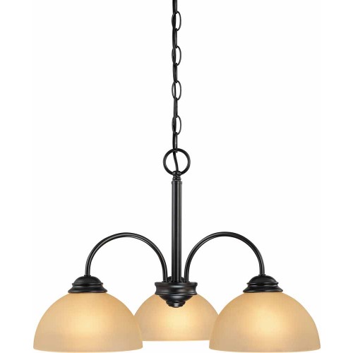 V2413-79 Bernice 3-light Antique Bronze Chandelier