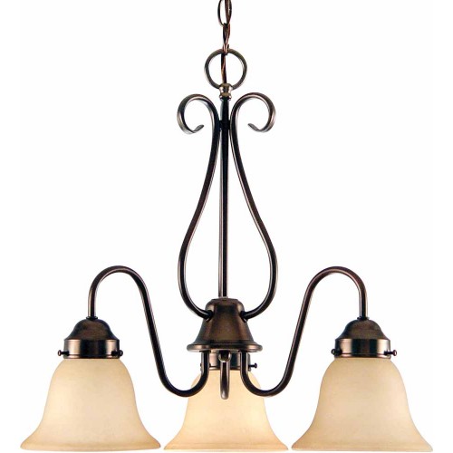 V3353-79 3-light Antique Bronze Chandelier
