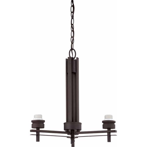 V3763-79 Carena 3-light Antique Bronze Chandelier