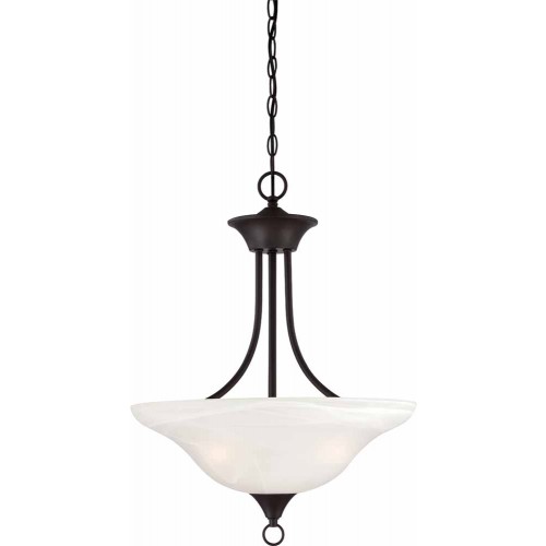 V5243-79 Trinidad 3-light Antique Bronze Bowl-Shaped Pendant
