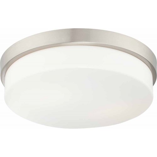 V6242-33 2-light Brushed Nickel Flush Mount Ceiling Fixture