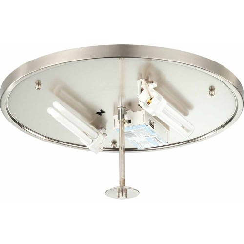 V6252-33 Esprit 2-light Brushed Nickel Flush Mount Ceiling Fixture