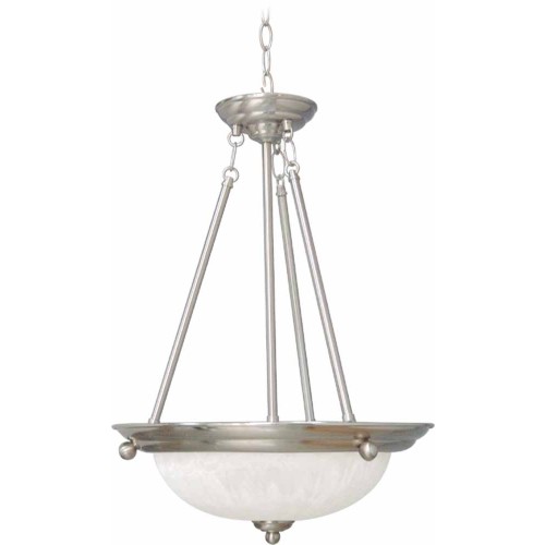 V6576-33 Marti 3-light Brushed Nickel Bowl-Shaped Pendant