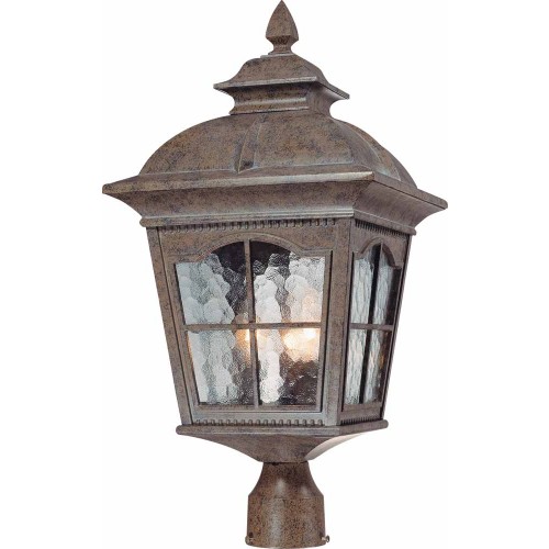 V8276-54 Leeds 3-light Amulet Bronze Outdoor Post Mount