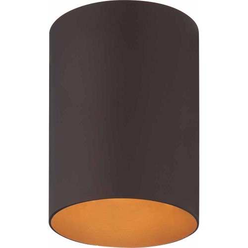 V9615-79 1-light Antique Bronze Outdoor Flush Mount Ceiling Fixture