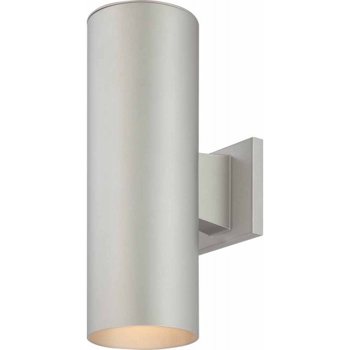 V9635-20 2-light Silver Grey Outdoor Wall Sconce