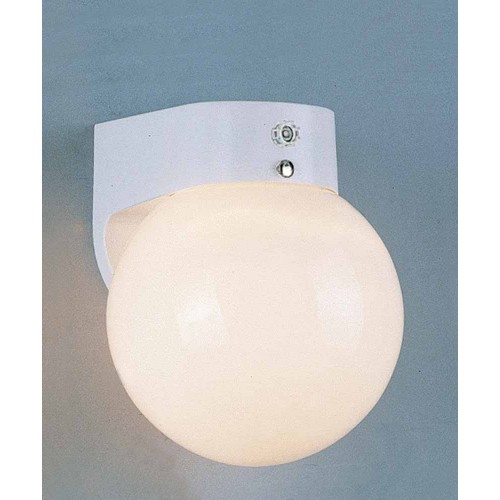 V9737-6 1-light White Outdoor Wall Sconce