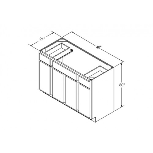 CVA4818DL  Oak Vanity