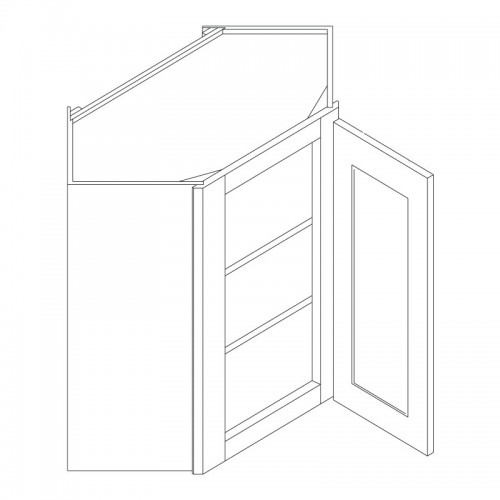 CHS-WDC274215 Wall Diagonal Corner Cabinet 27" x 42"