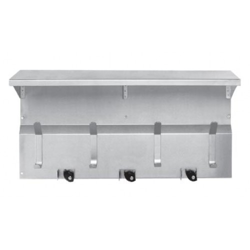 K1030SS Utility Shelf, Hooks, and Mop/Broom Holder