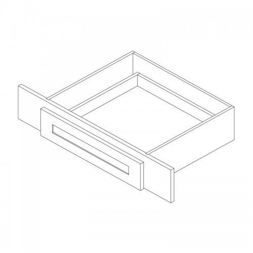 LD-4BW-201-20SBS-1 D-Shape Wood Tray (Wall Corner Lazy Susan) - Fits Best in WDC2430-WDC2442 and WDC2742-15
