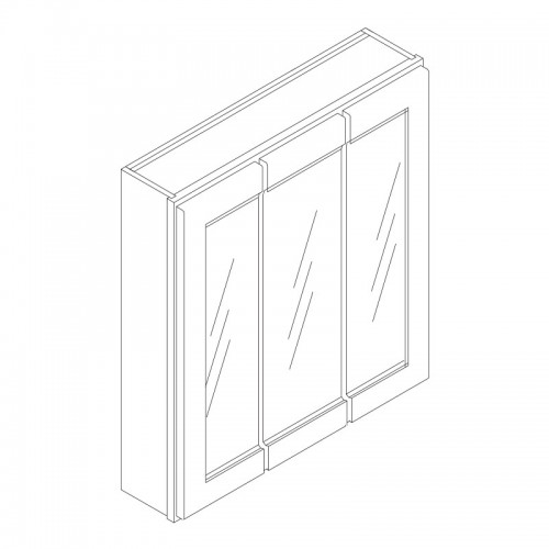 CHS-MC3630 Triple Door Mirror Medicine Cabinet 36"