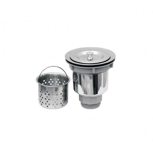 WHI-NRNW35A-SS Basket strainer with deep removable basket