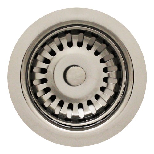 WHI-RNW35L-C 3 1/2" Basket strainer for deep fireclay application