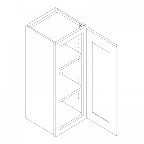 YW-W1542 W1542 - Single Door Wall Cabinet