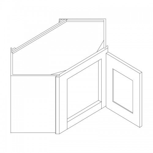 SESP-WDC2418 WDC2418 - Diagonal Top Of Counter Cabinet