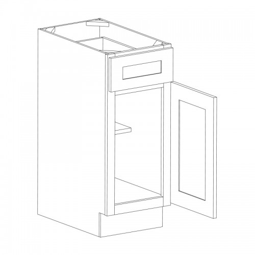YW-B15 B15 - Single Door / Single Drawer Base Cabinets