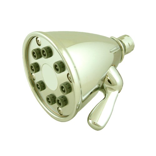 WHI-WH139-B Showerhaus round showerhead with 8 spray jets - solid brass construction with adjustable ball joint