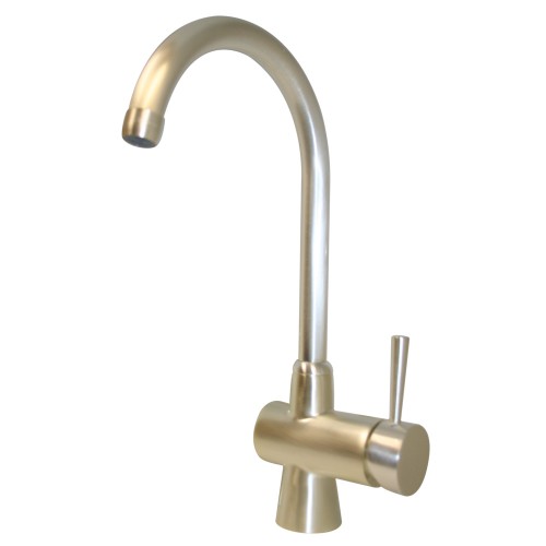 WHI-WH16606-SP Evolution arcade single hole/single lever mixer with a gooseneck swivel spout