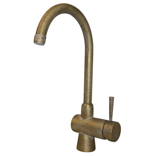 WHI-WH16606-SB Evolution arcade single hole/single lever mixer with a gooseneck swivel spout