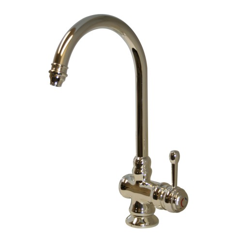 WHI-WH17606-PS Evolution colonial style single hole/single lever mixer with gooseneck swivel spout